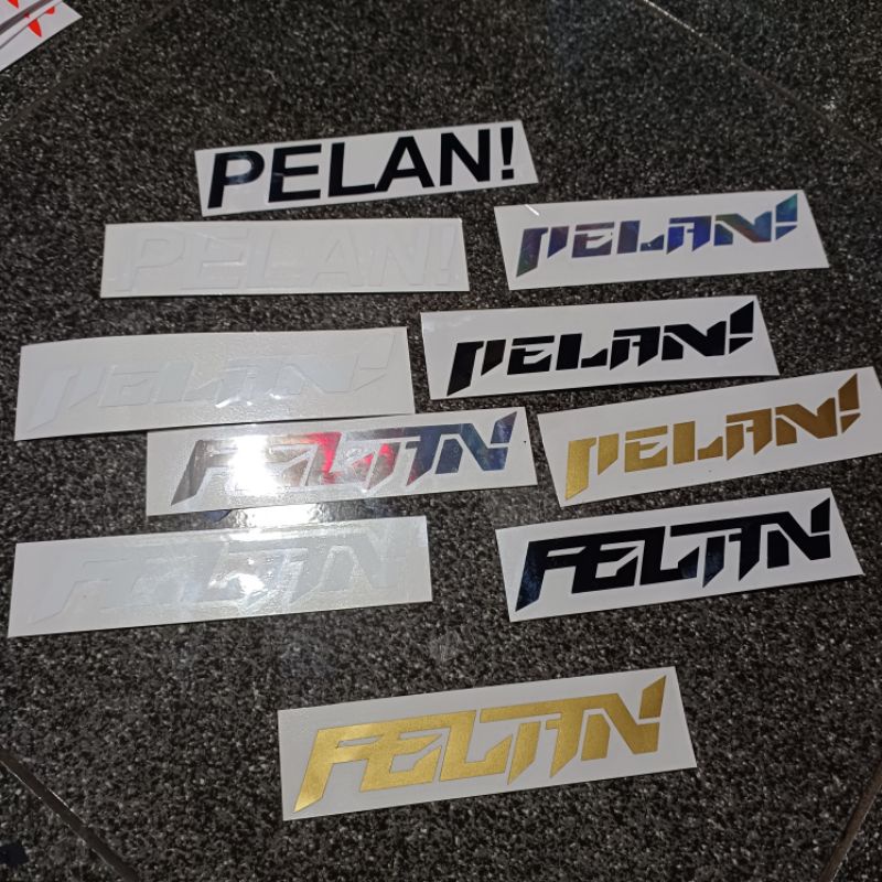 Sticker Motor Pelan! Sticker Pelan! Stiker Pelan!