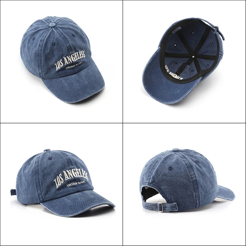 Mlb Topi Baseball Motif Bordir LA Gaya vintage Untuk Pria Dan Wanita