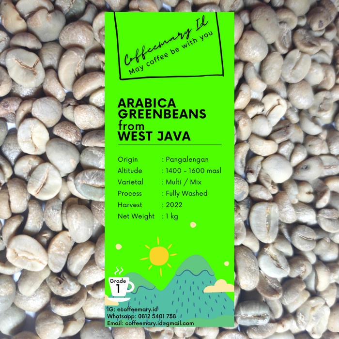 

Discount GREEN BEAN - ARABIKA - JAWA BARAT - FULLY WASHED - GRADE 1 - 1 KG KOPI /KOPI RUBE/KOPI