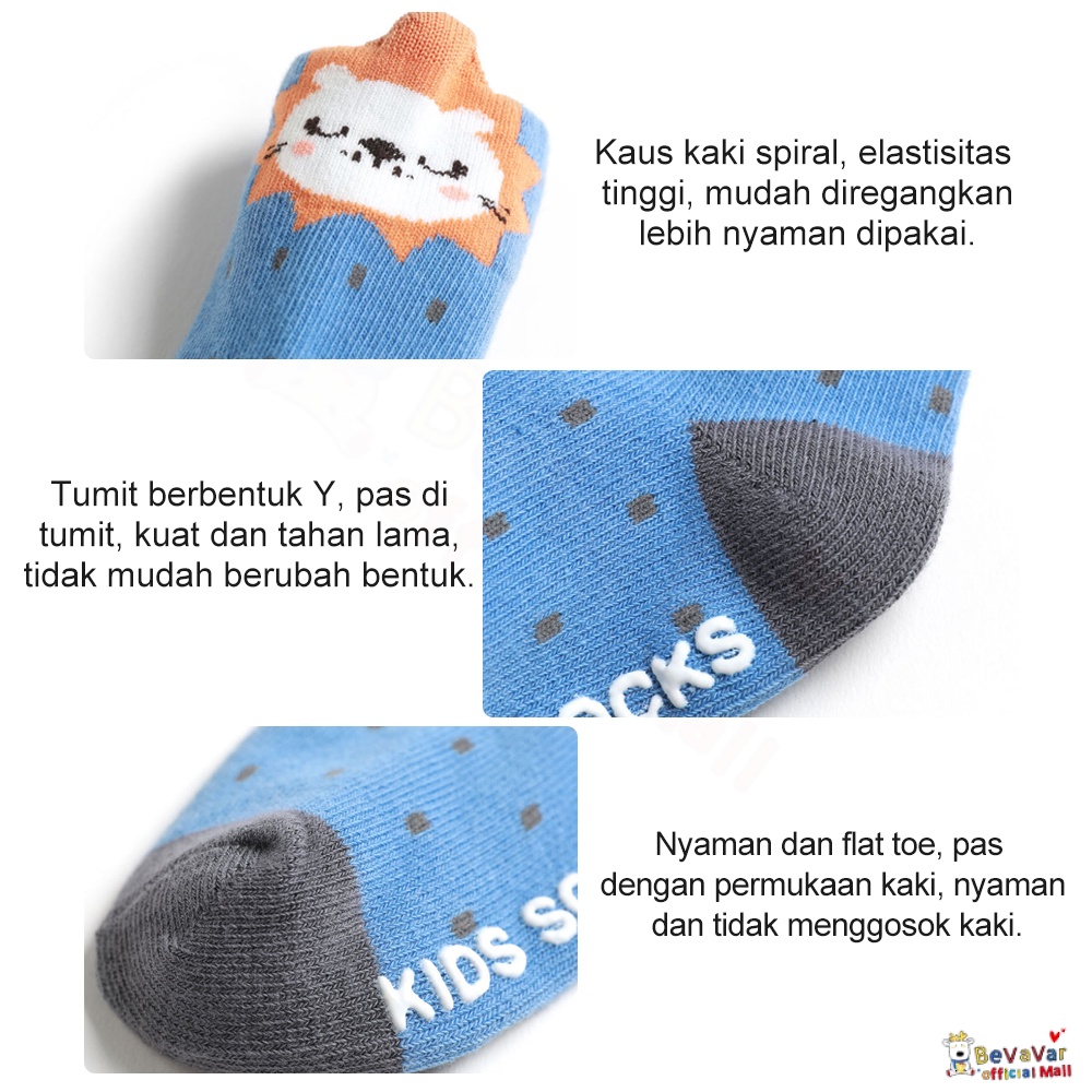 BEVAVAR Kaos Kaki Panjang Bayi Lucu Baby Socks