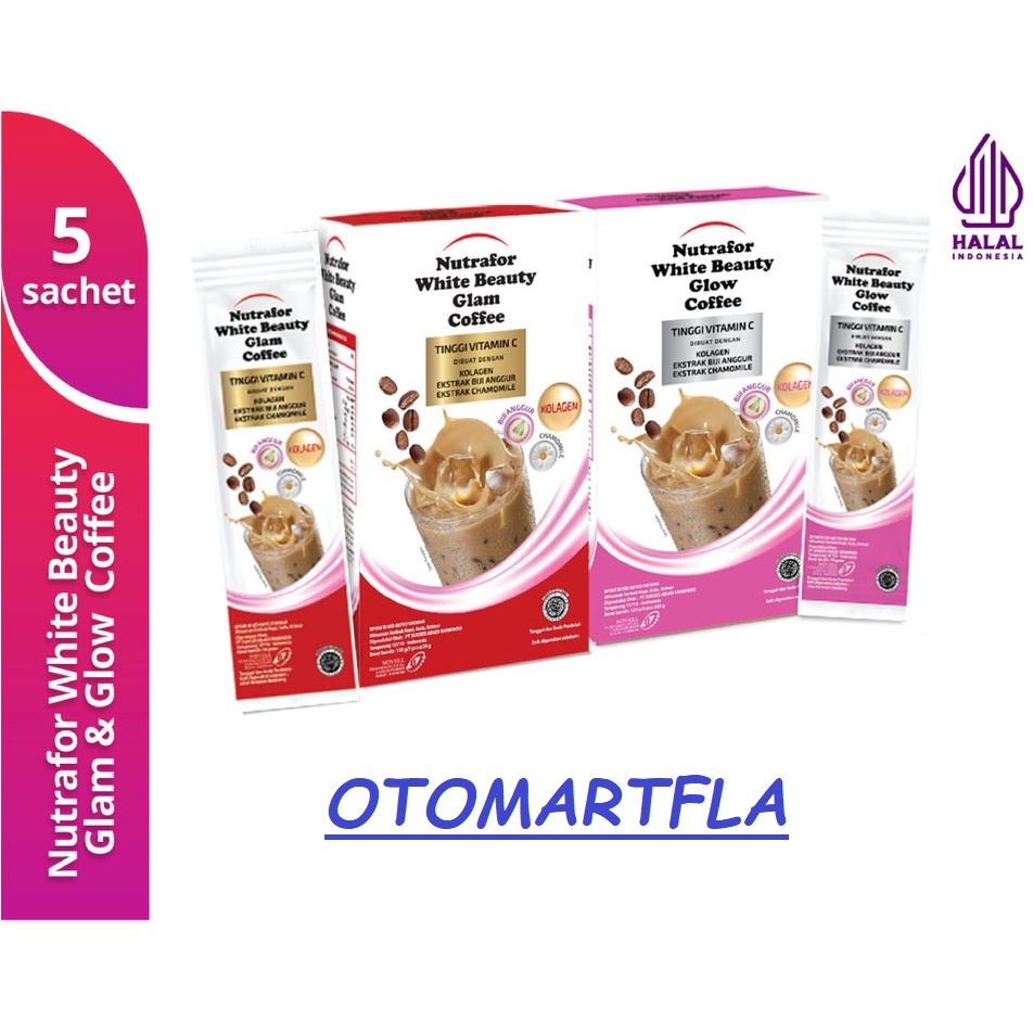 

Nutrafor White Beauty Glow and Glam and Gold Coffee 120 gr - isi 5 sachet - Kolagen