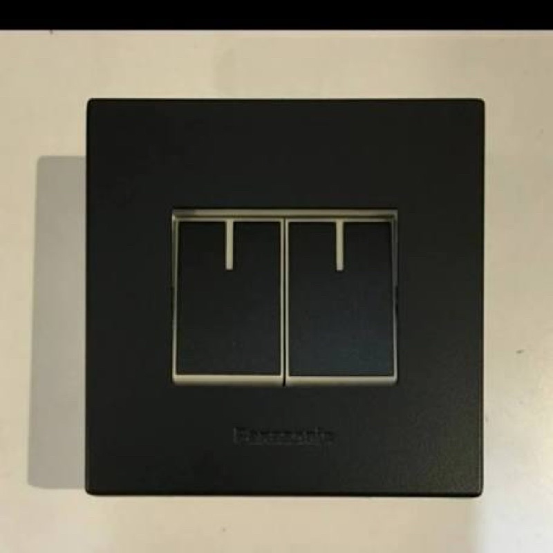 Panasonic Style E Black Saklar Engkel Hotel + Engkel Mata Kecil