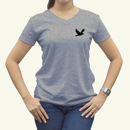 GSC - Kaos Vneck BIRD / Bahan spandex , 1kg muat 7 pcs , fit to L