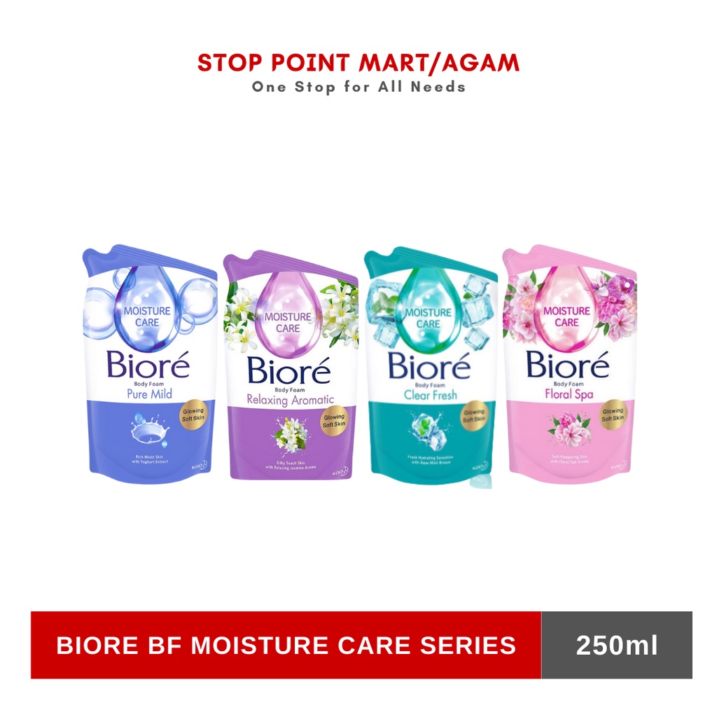 Jual Biore Moisture Care Body Foam Sabun Mandi Cair Refill Ml All