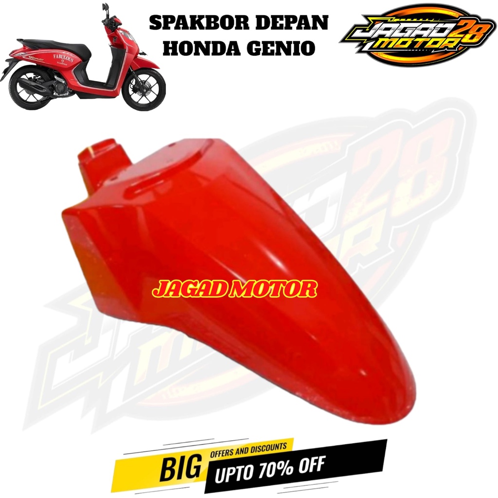 Spakbor Depan Honda Genio Merah / Sepakbor Depan Honda Genio Merah / Slebor Depan Honda Genio Merah / Spakbor Slebor Depan Motor Honda Genio Merah