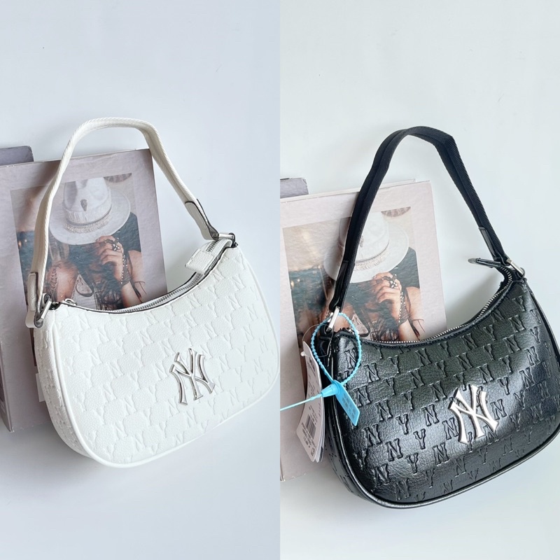 Tas Wanita Fashion MLB Mono Embo Hobo Bag NY - 1157#