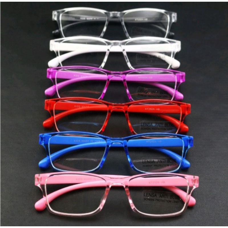 (FREE BOX & LAP) KACAMATA ANAK LENSA SUDAH ANTI RADIASI BLUERAY/HP KOMPUTER COCOK UNTUK LAKI-LAKI PE