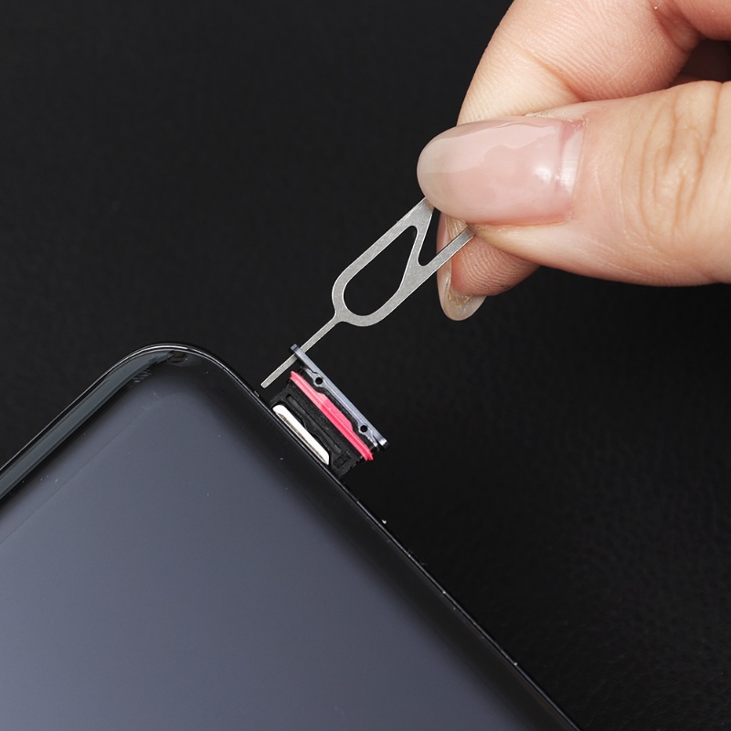 10pcs Pin Kunci Pembuka Tray SIM Card Bahan Metal Untuk Smartphonetablet