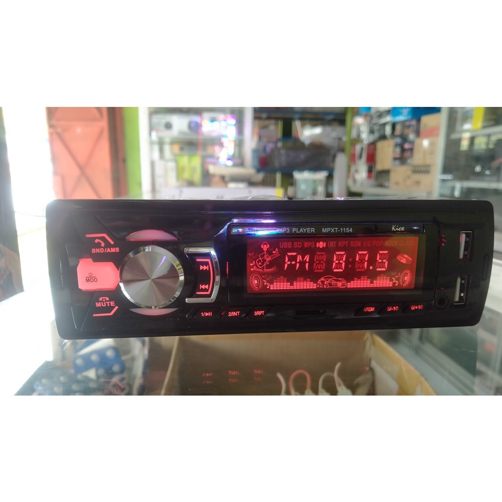 Tape Mobil Single Din Bluetooth.USB.MP3.RADIO KICX MPXT-1154 AWET BERKUALITAS