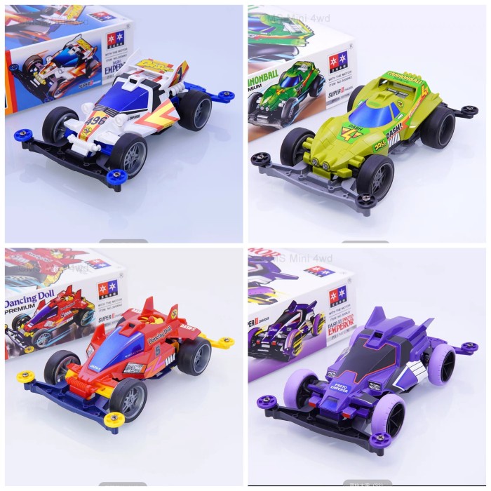 Mini 4wd Merk DAXING Seri Dash Premium Super 2 Chassis