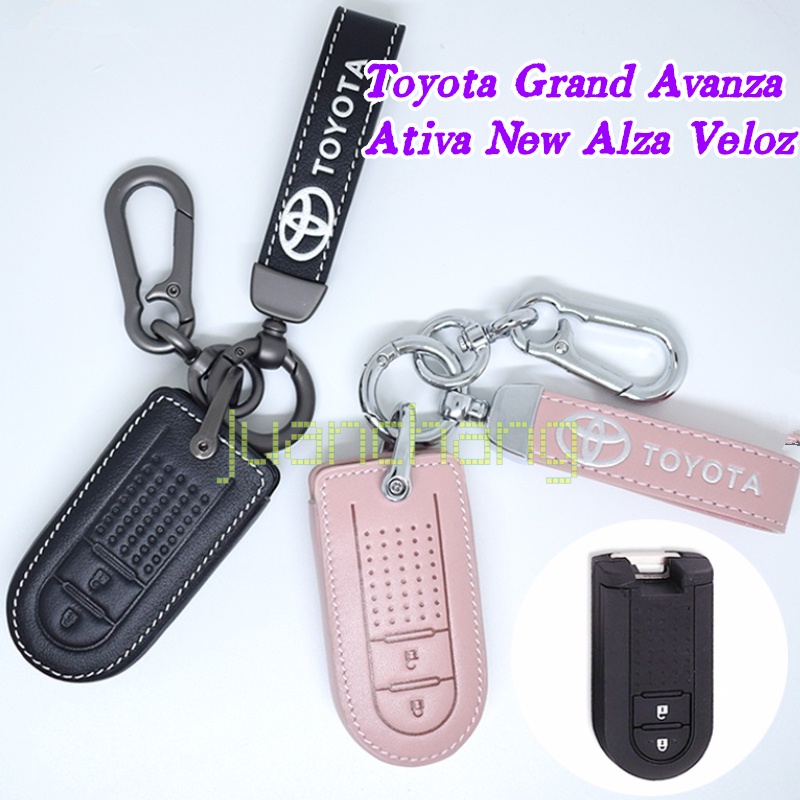 Casing Kunci Mobil Bahan Kulit Asli Untuk Toyota Grand Avanza Ativa Alza Veloz 2021 / All New Rush