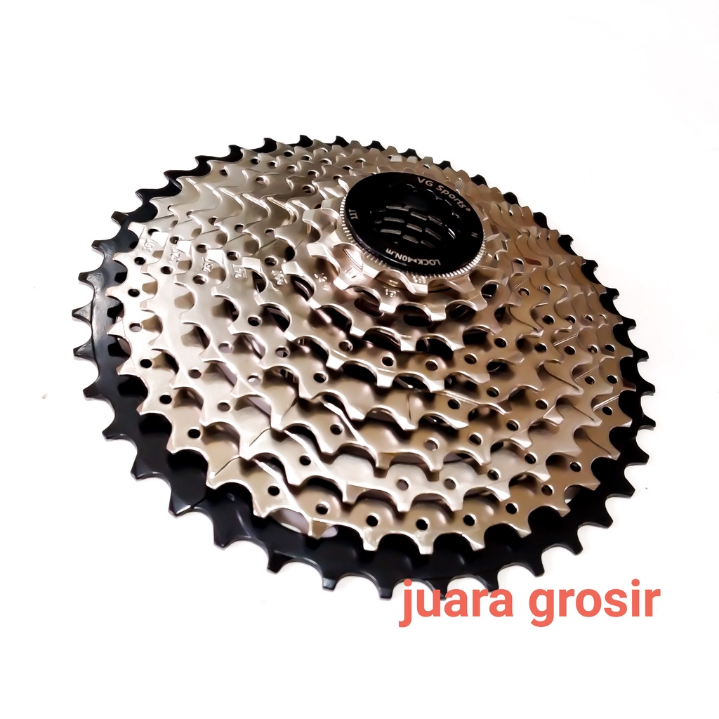 Sprocket 9 SPEED VG Sports Gear Belakang Sepeda 9 Speed 11T sd 40T Carbon Steel