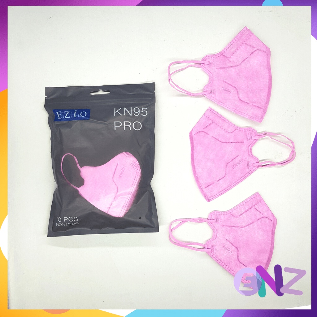 ENZ ® Masker KN95 MOUSON 5Ply isi 10Pcs Putih Hitam Abu Warna KN 95 5 Ply Earloop Mask Premium 1030