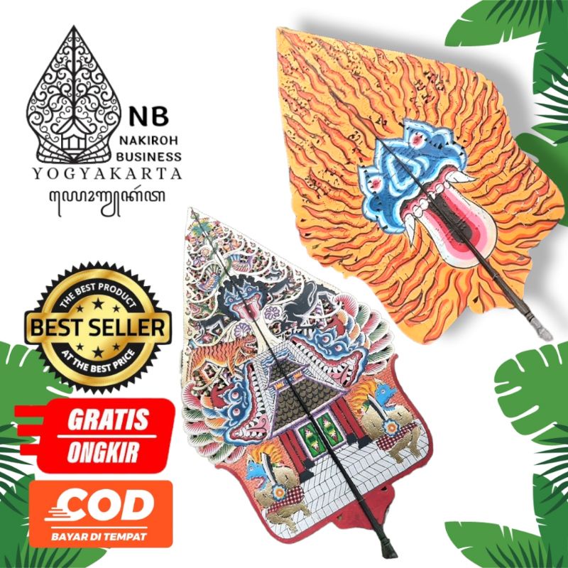 NAKIROHBUSINESS Wayang Kulit Asli Gunungan/Kayon 60cm