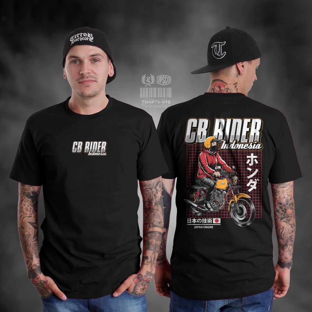 KAOS CB100 BAJU MOTOR HONDA SQUAD PAKAIAN PRIA