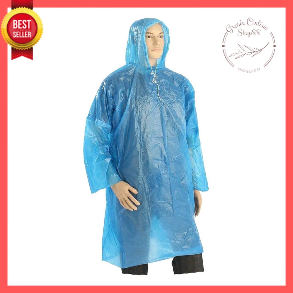 GOS - D101- Jas Hujan Plastik / Jas Hujan Disposable Plastik / Jas Hujan Sekali Pakai Rain Coat