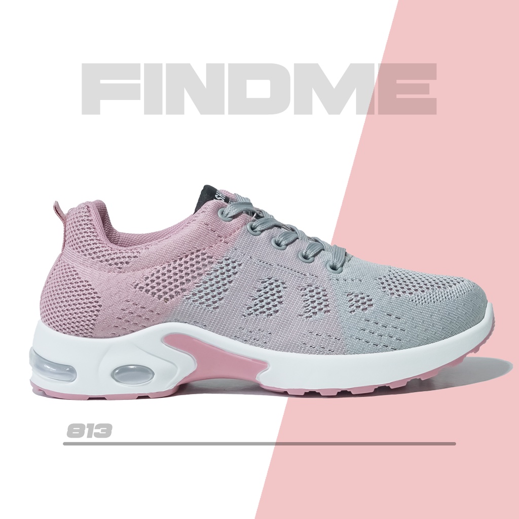 SNEAKERS WANITA IMPORT SPORT NYAMAN OLAHRAGA RINGAN ENTENG REMAJA DEWASA SEPATU LARI RUNNING 813 POPPY