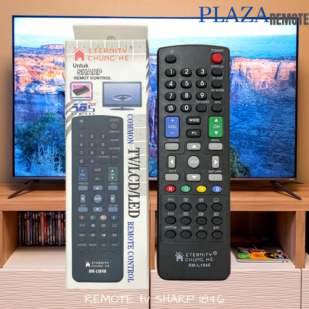 REMOTE SHARP TV LCD LED CRT 1846