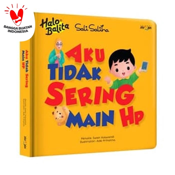 Buku Anak 2 Tahun Halo Balita Sali Saliha Aku Tidak Sering Main Hp Boardbook
