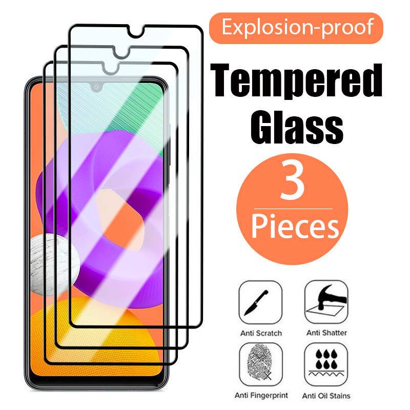 3pcs Pelindung Layar Tempered Glass HD Untuk Samsung A03 A13 A20 A20e A21 A21s A22 A30 A30s A31 A32 A40 A41 A42 A50 A52 A52s A70 A722 S2