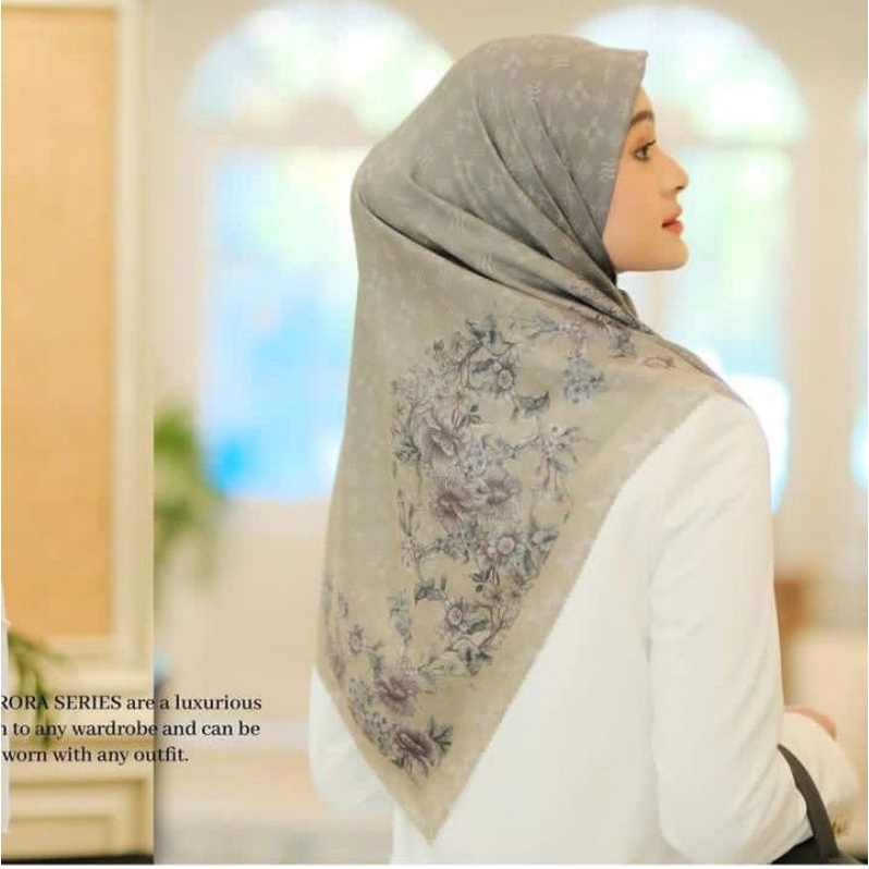 Em3 Scarf motif Sanita series Lasercut Hijab Segiempat Voal Deenay