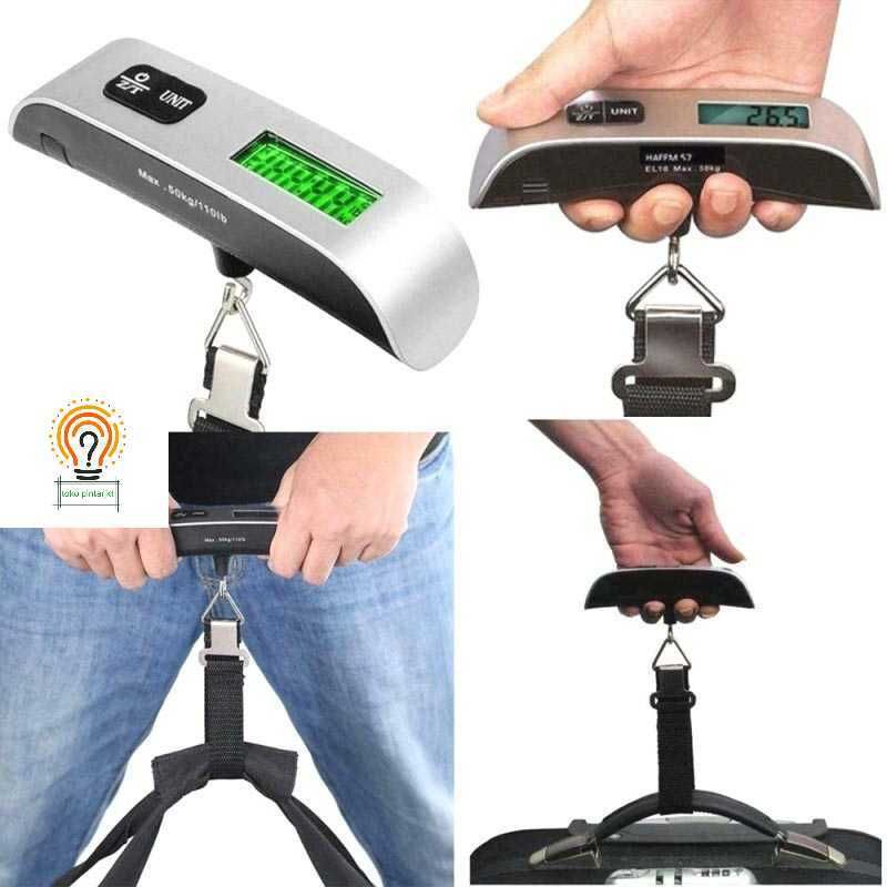 Timbangan Koper Tas Bagasi Gantung Travel 50kg Digital Luggage Scale Protable