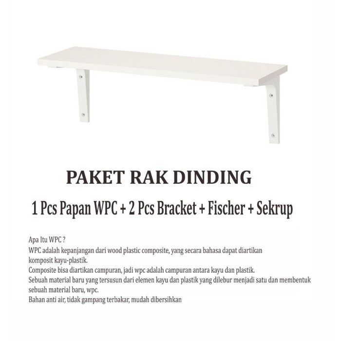 LT- GC926 Paket Rak Dinding Putih Serbaguna multifungsi furniture praktis