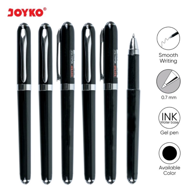 

(1 Pack isi 12 Biji) GROSIR Bolpen JOYKO GP-291 / Gel Pen Pulpen Pena Joyko GP-291 Master Gel 0.7 mm (1 Pak/12)