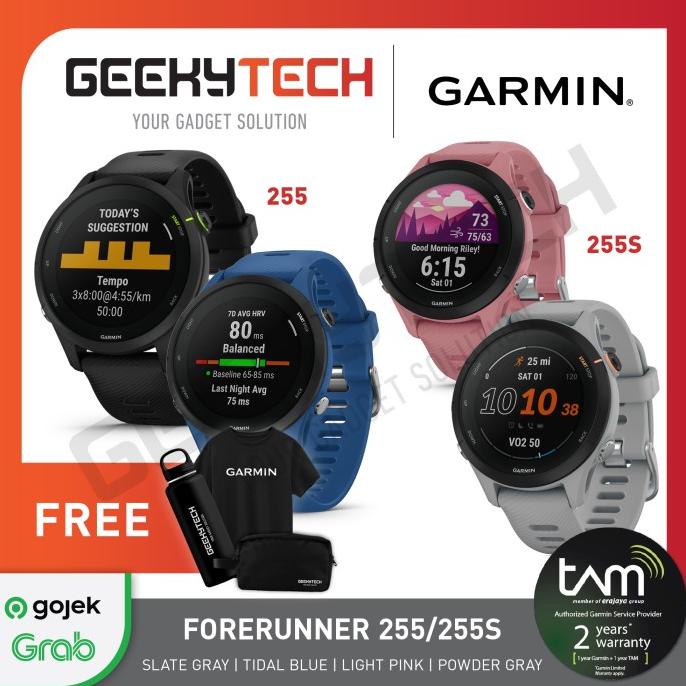 Garmin Forerunner 255 / 255S / Fr255 / Fr255S - Garansi Resmi - 255S Powder Gra