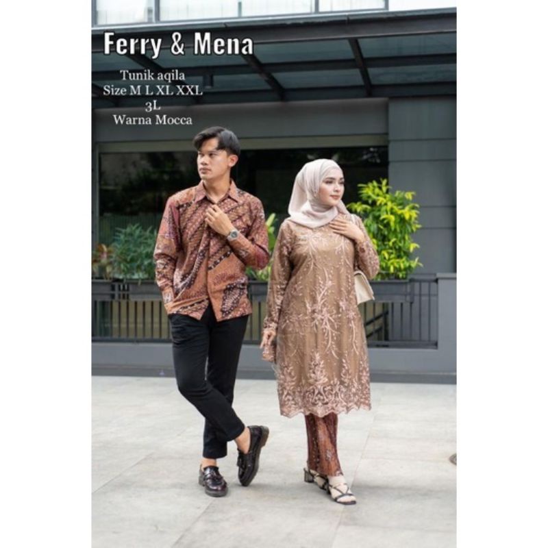 KEBAYA TUNIK BROKAT COUPLE MODERN| KEBAYA COUPLE KELUARGA| KEBAYA BATIK COUPLE| KEMEJA BATIK COUPLE| SET KEBAYA WISUDA| KEBAYA| SET KEBAYA FAVORITE| BATIK SET| BATIK KELUARGA