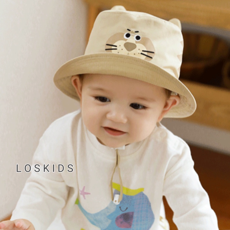 Topi Bayi Musim Semi / Topi Bucket Anak Outdor Motif Tiger