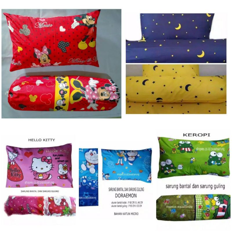 (GROSIR) SARUNG BANTAL DAN SARUNG GULING 10 pcs Bebas Pilih Motif UKURAN STANDAR Murah