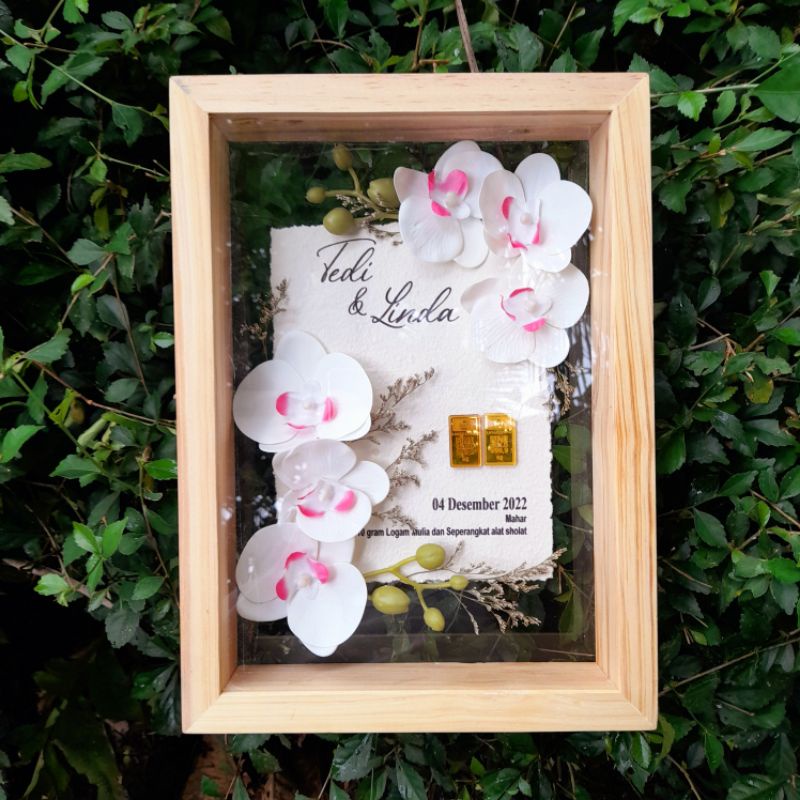 mahar rustic mahar anggrek transparan