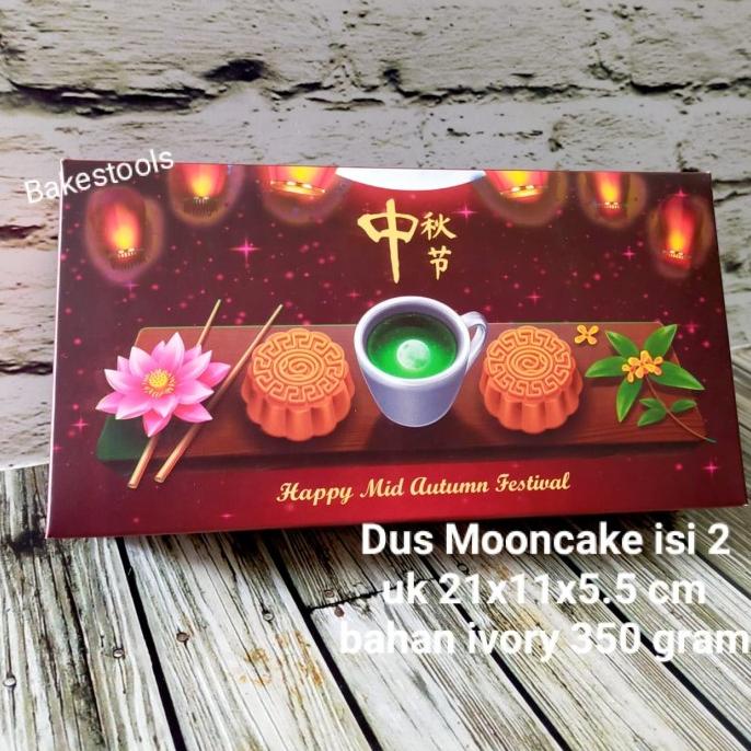 dus/box/kotak mooncake untuk isi 2