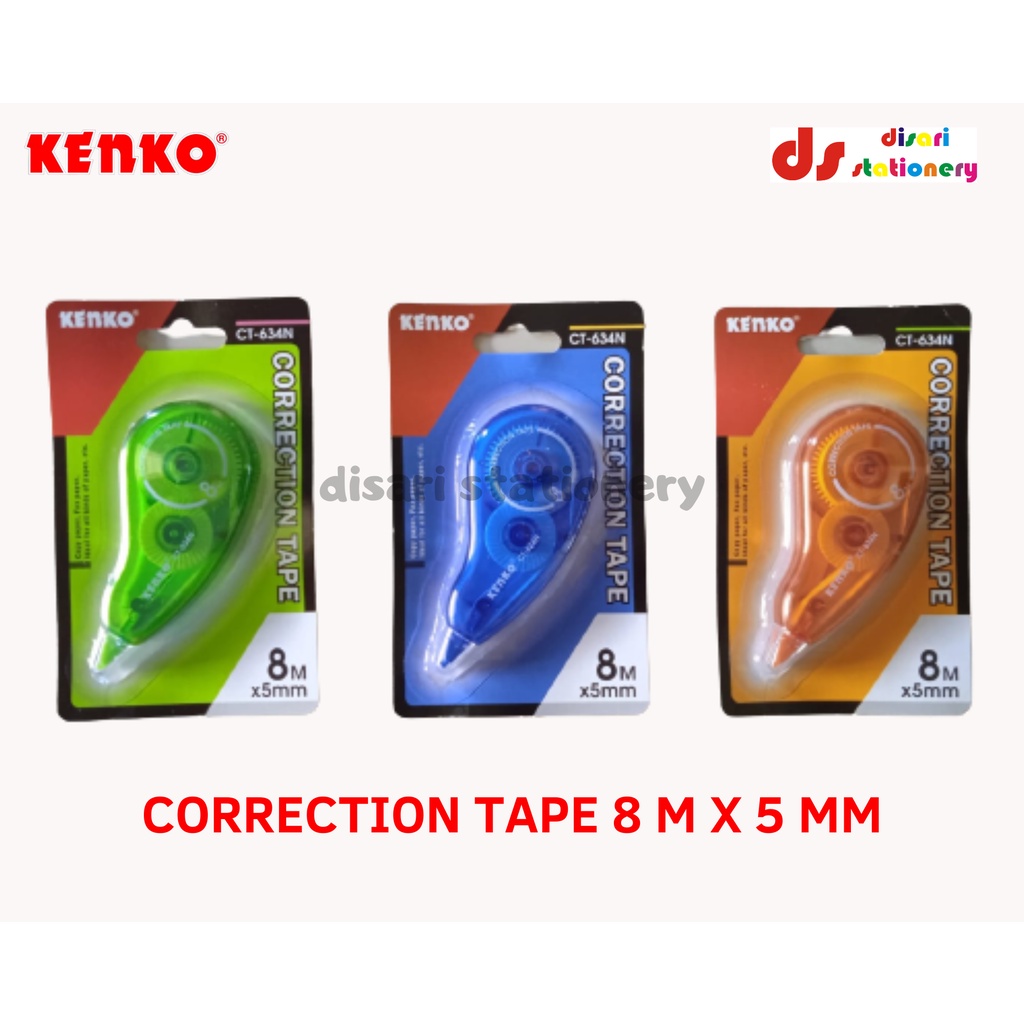 

Correction Tape Tip X Kertas Roll KENKO CT - 634N 8M x 5mm