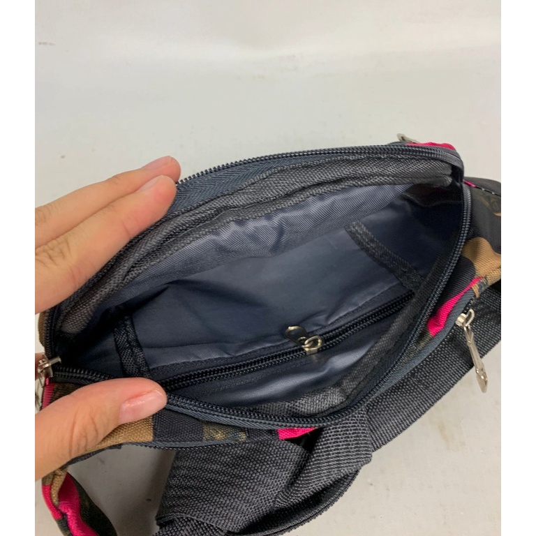 Tas Selempang Pria Tas Pinggang Pria Import Tas Dada Murah Sling Bag Pria Tas Dada Motif Loreng Murah