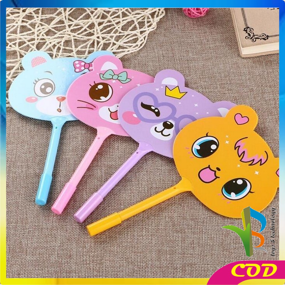 RB-A2 Pena Pulpen Gel Kipas / Pena Kipas Animal &amp; Buah / Pulpen Kipas Karakter Lucu Souvenir