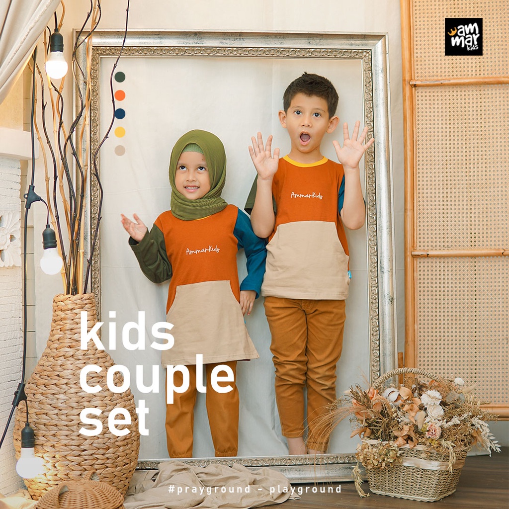 Kaos Anak Couple Laki Laki perempuan Ammar Kids Bumi Earth Series  3 12 Tahun Kualitas Premium Distro