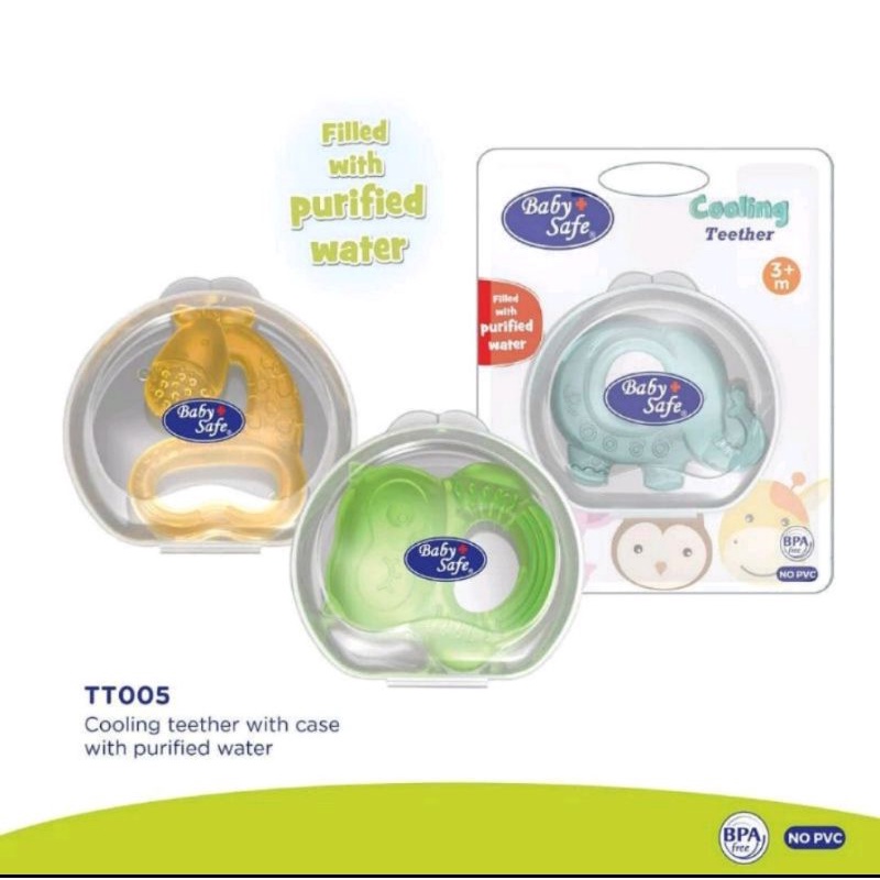 Baby Safe TT001 &amp; TT005 Cooling Teether (Gigitan Bayi) With Purified Water