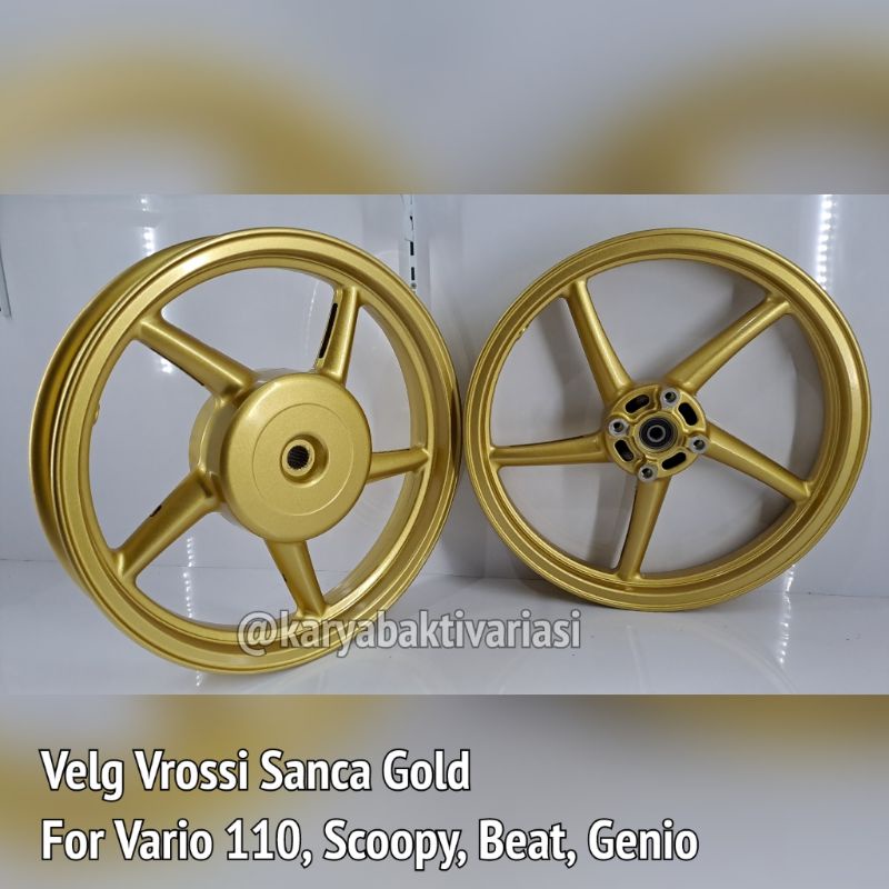 VELG VROSSI SANCA GOLD COPY RCB FOR VARIO 110, BEAT, SCOOPY, GENIO