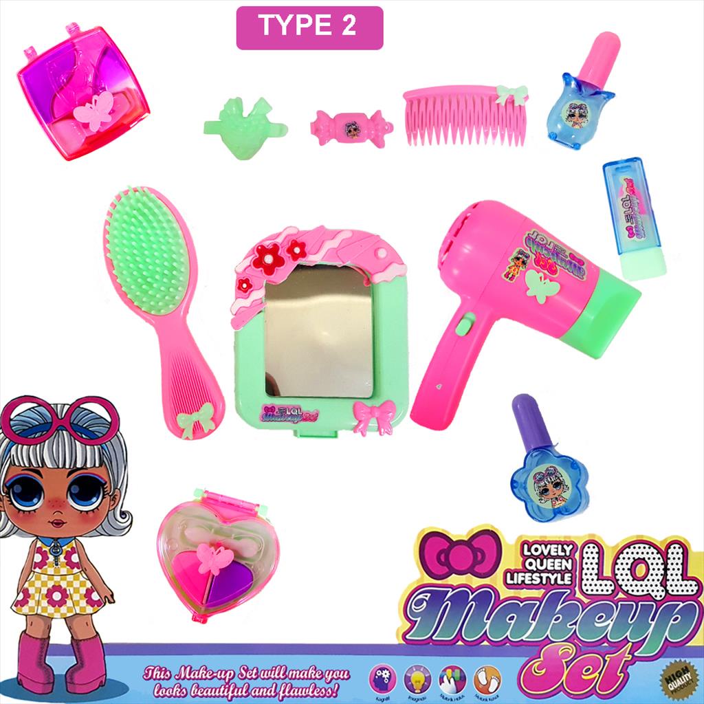 Mainan Anak Alat Make Up/ Make Up Set Toys/ Hair Set Toys Karakter 9693