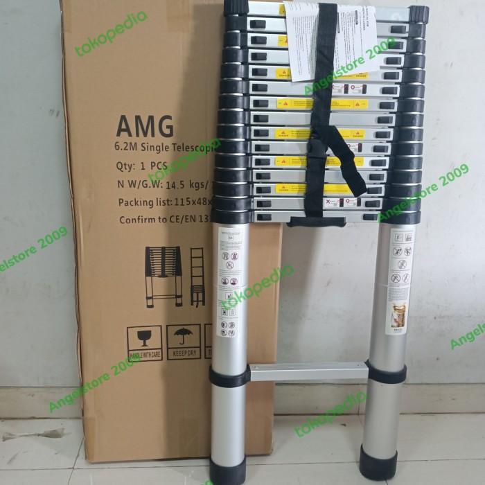 Tangga Teleskopik 6,2Meter (Silver)