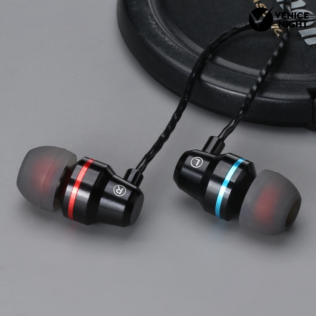 (VNEP) (Berkabel) YT1 Earbud In-ear Heavy Bass Metal Type-C Wire Control Earphone Musik untuk Game