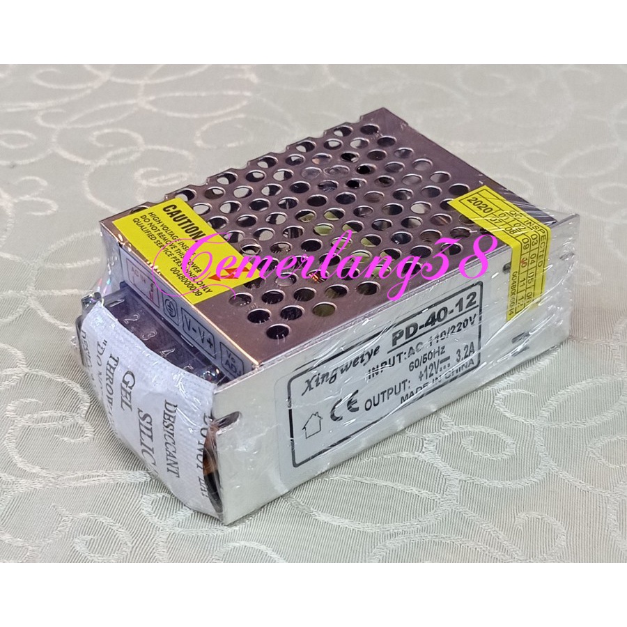 POWER SUPPLY 12V 3.2A ADAPTOR JARING 12V 3,2 BK AMPERE DC