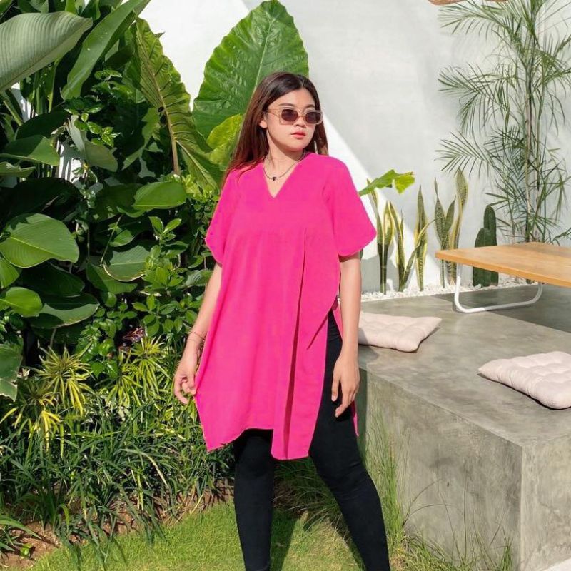LONG SQUARE NAGITA | DRESS WANITA | OUTER | BLOUSE KEMEJA RAYON | ATASAN WANITA