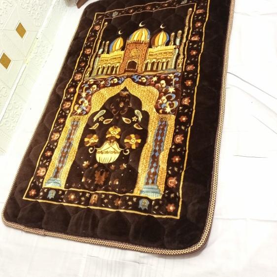 sajadah tebal empuk lembut - Cokelat