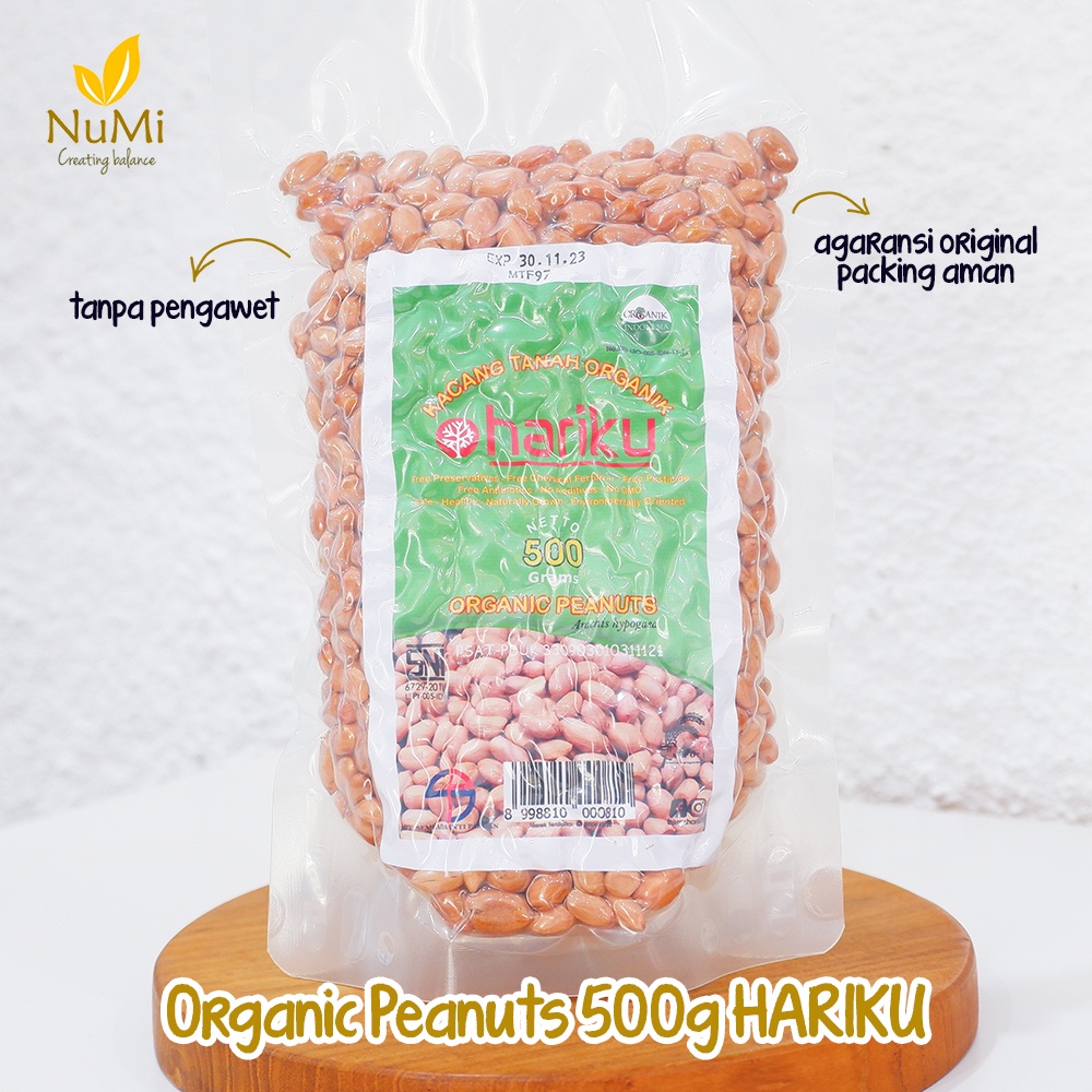 

500g Kacang Tanah Organik Raw Peanuts Organic HARIKU