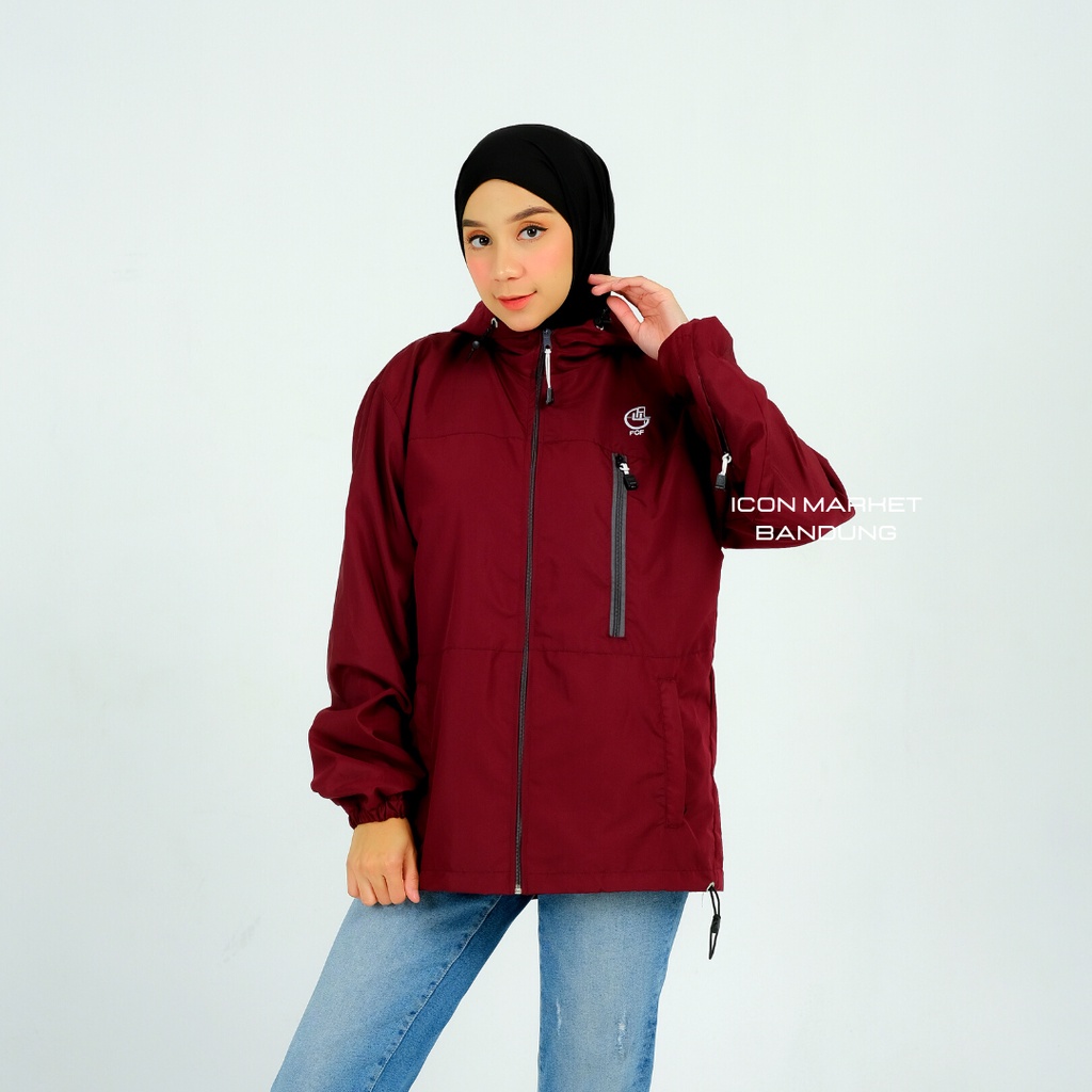 Jaket Parasut Wanita Waterproof  Model Ararat size M L XL XXL Original FCF / Jaket OUTDOOR UNISEX Anti Air Size M L XL XXL