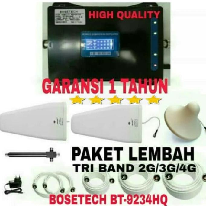 Paket Lembah, Kapal, Penguat Signal Hp Bosetech 2G/3G/4G/Repeater Gsm
