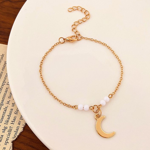 gelang bulan simple retro moon bracelet jge120 (3D2)